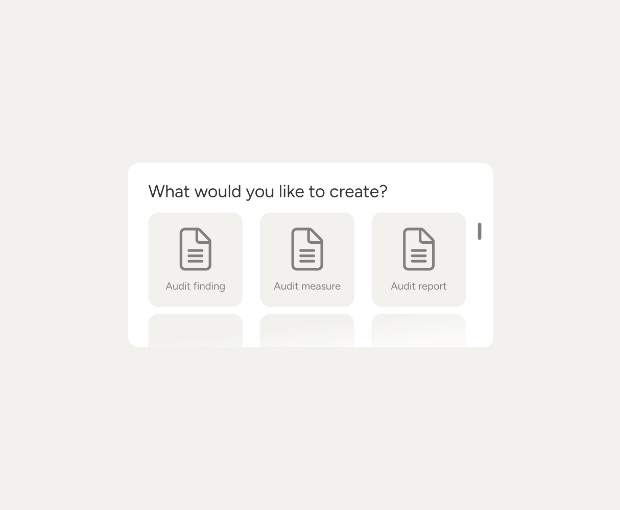 Illustration of document type selection